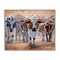 Stupell Industries Trotting Longhorn Cattle Framed Giclee, design by James Corwin